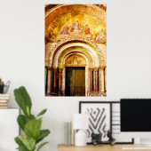 Der Eingang zur Basilika San Marco in Venedig Poster (Heimbüro)