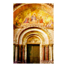 Der Eingang zur Basilika San Marco in Venedig