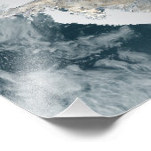 Der eingefrorene Kontinent der Antarktis Fotodruck (Ecke)