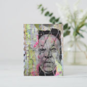 der eingesperrte Mann Junk Journal Mixed Media Col Postkarte (Stehend Vorderseite)