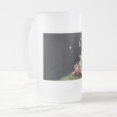 Der Einhorn-Mug Mattglas Bierglas (Vorderseite Links)