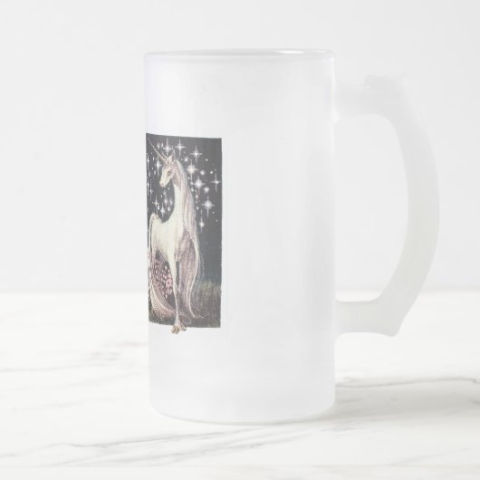 Der Einhorn-Mug Mattglas Bierglas (Rechts)