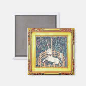 Der Einhorn-Teppich Magnet (Vorderseite/Rückseite)