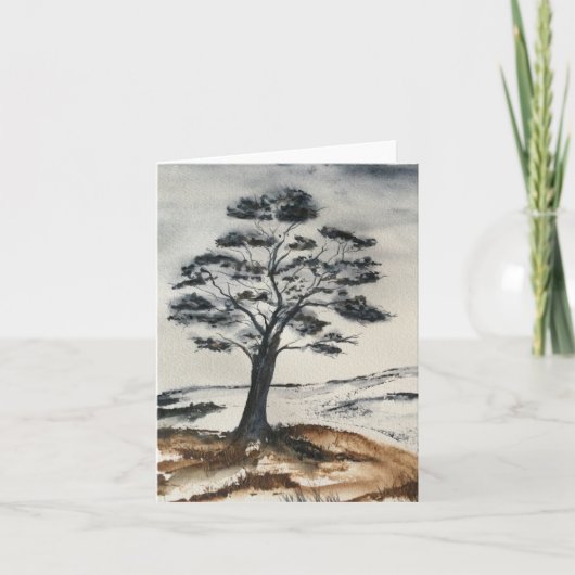 Der einsame Baum Karte (Vorderseite)
