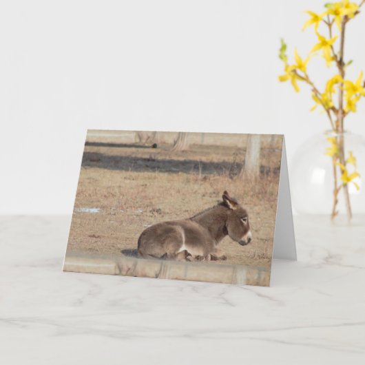 Der einsame Esel Karte (Gelbe Blume)