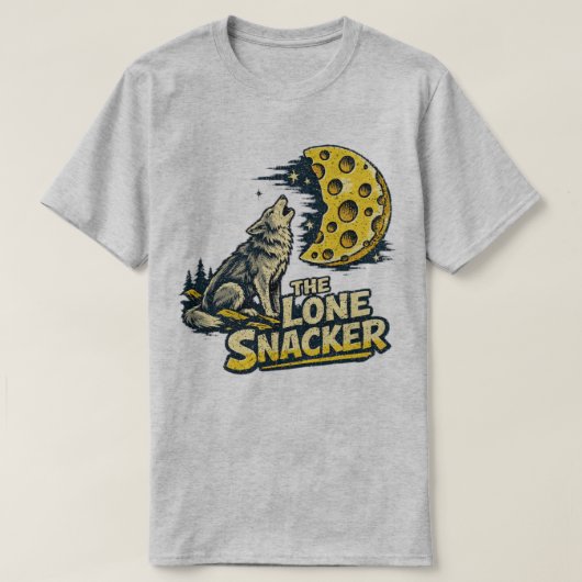 Der einsame Snackende Lustiger heulender Fuchs Mon T-Shirt (Design vorne)