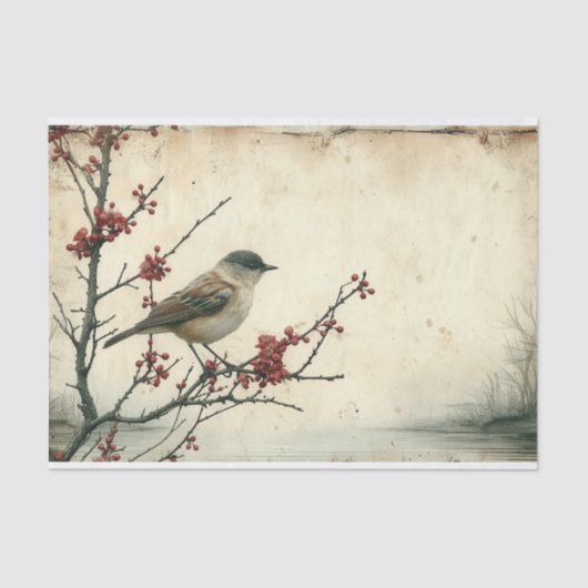 Der einsame Sparrow Seidenpapier (Vorderseite)