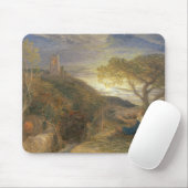 Der einsame Turm, 1868 (w/c u. gummieren Mousepad (Mit Mouse)