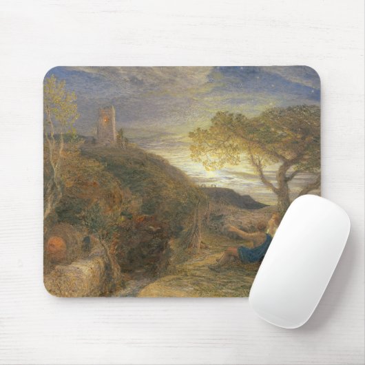 Der einsame Turm, 1868 (w/c u. gummieren Mousepad (Mit Mouse)