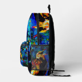 Der einsame Vogel 2 Bedruckter Rucksack (Rechts)