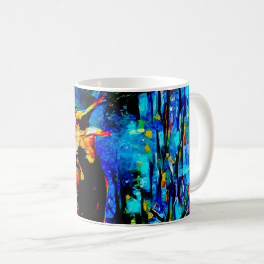 Der einsame Vogel 2 Kaffeetasse (VorderseiteRechts)