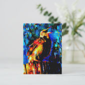 Der einsame Vogel 2 Postkarte (Stehend Vorderseite)