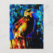 Der einsame Vogel 2 Postkarte (Vorderseite)