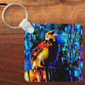 Der einsame Vogel 2 Schlüsselanhänger (Vorderseite)