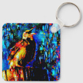 Der einsame Vogel 2 Schlüsselanhänger (Rückseite)