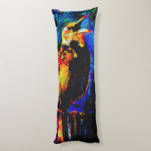 Der einsame Vogel 2 Seitenschläferkissen (Rückseite (Vertikal))