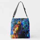 Der einsame Vogel 2 Tragetaschen Mit Langen Trägern (Rückseite)