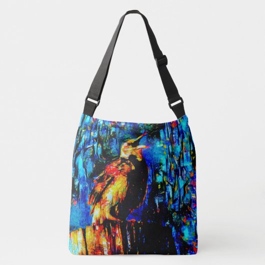 Der einsame Vogel 2 Tragetaschen Mit Langen Trägern (Vorderseite)