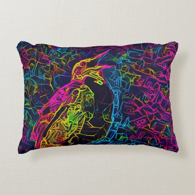 Der einsame Vogel 3 Dekokissen (Vorderseite)