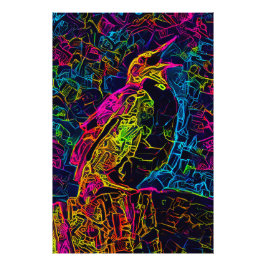 Der einsame Vogel 3 Fotodruck