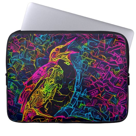 Der einsame Vogel 3 Laptopschutzhülle (Vorderseite)
