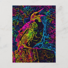 Der einsame Vogel 3 Postkarte