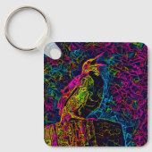 Der einsame Vogel 3 Schlüsselanhänger (Vorderseite)