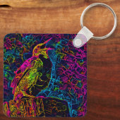 Der einsame Vogel 3 Schlüsselanhänger (Rückseite)