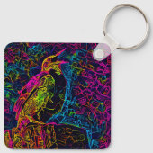 Der einsame Vogel 3 Schlüsselanhänger (Rückseite)