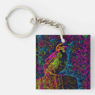 Der einsame Vogel 3 Schlüsselanhänger
