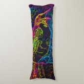 Der einsame Vogel 3 Seitenschläferkissen (Vorderseite Vertikal)