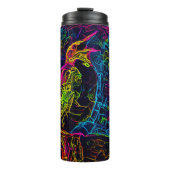 Der einsame Vogel 3 Thermosbecher (Vorderseite)