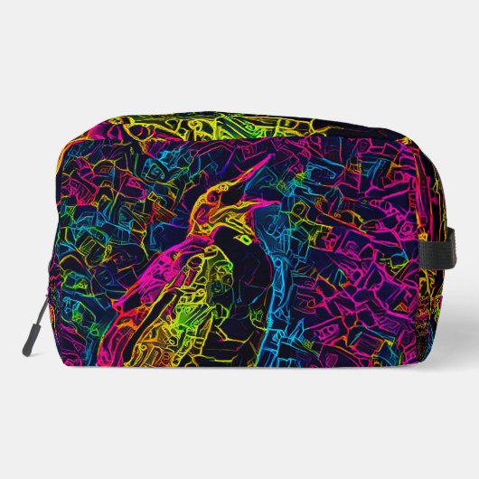 Der einsame Vogel 3 Waschbeutel (Rückseite)