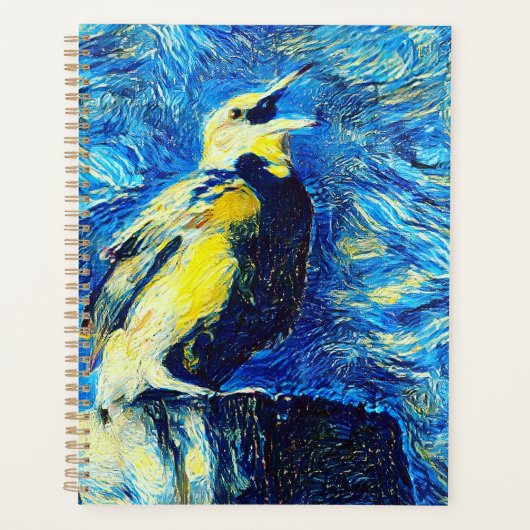 Der einsame Vogel im VanGogh-Stil Planer (Vorderseite)