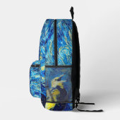 Der einsame Vogel-VanGogh-Stil Bedruckter Rucksack (Rechts)