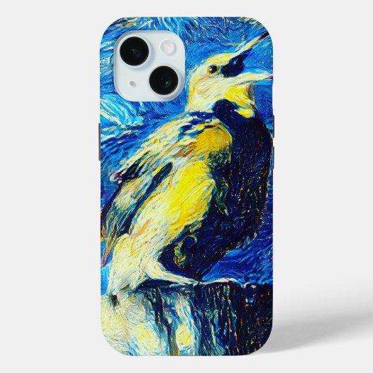 Der einsame Vogel-VanGogh-Stil Case-Mate iPhone Hülle (Rückseite)