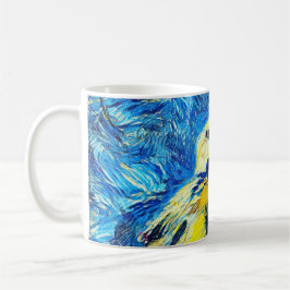 Der einsame Vogel-VanGogh-Stil Kaffeetasse
