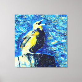 Der einsame Vogel-VanGogh-Stil Leinwanddruck
