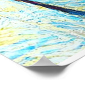 Der einsame Vogel-VanGogh-Stil Poster (Ecke)