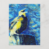 Der einsame Vogel-VanGogh-Stil Postkarte (Vorderseite)