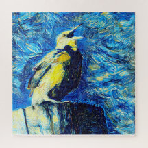 Der einsame Vogel-VanGogh-Stil
