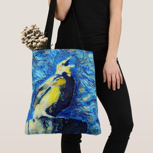 Der einsame Vogel-VanGogh-Stil Tasche (Von Nahem)