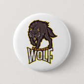 Der einsame Wolf Button (Vorderseite)