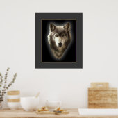 Der einsame Wolf Poster (Küche)