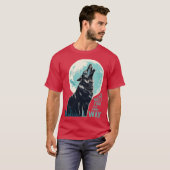 Der einsame Wolf T-Shirt (Vorne ganz)