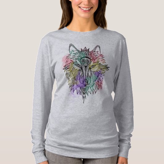 Der einsame Wolf T-Shirt (Vorderseite)