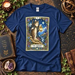 Der Einsiedler-Katzen-Tarot - Einsamkeit und Weish T-Shirt