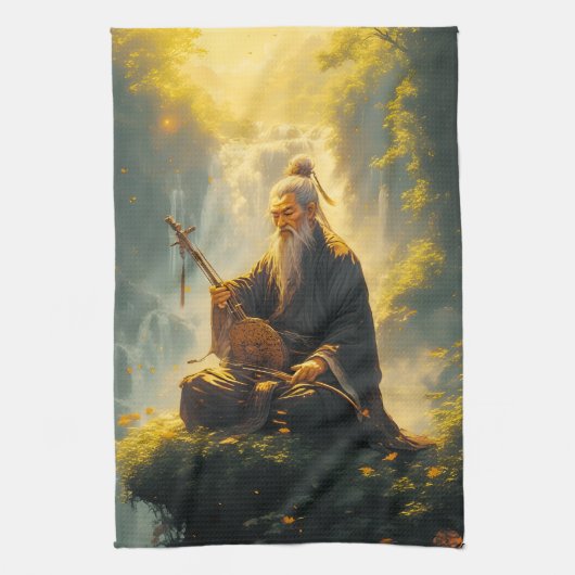 Der Einsiedler Shan Shui Geschirrtuch (Vertikal)