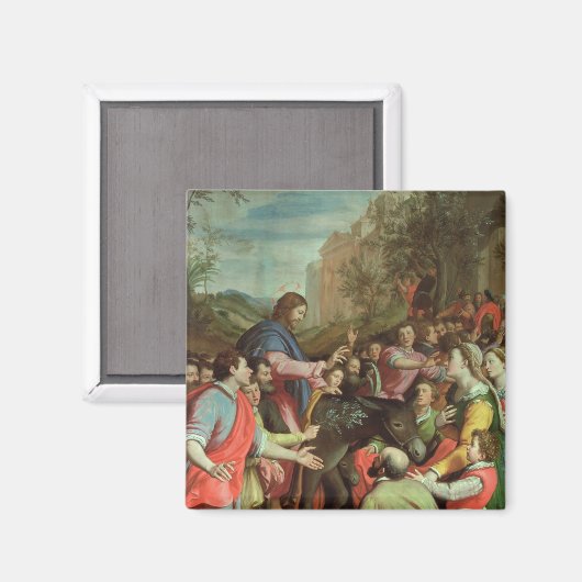 Der Eintritt Christi in Jerusalem Magnet (Vorderseite/Rückseite)