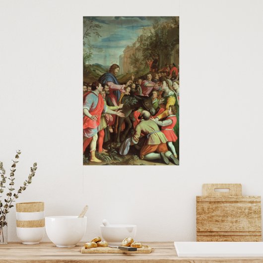 Der Eintritt Christi in Jerusalem Poster (Küche)